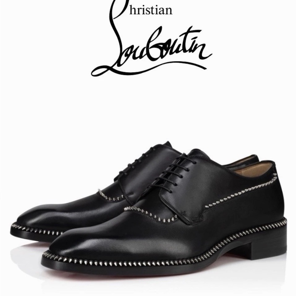 CHRISTIAN LOUBOUTIN COCORICLOU LEATHER OXFORD Sz 46